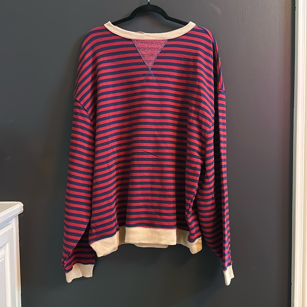 Free People | Oversized Striped Crew Neck | Medium | NWOT